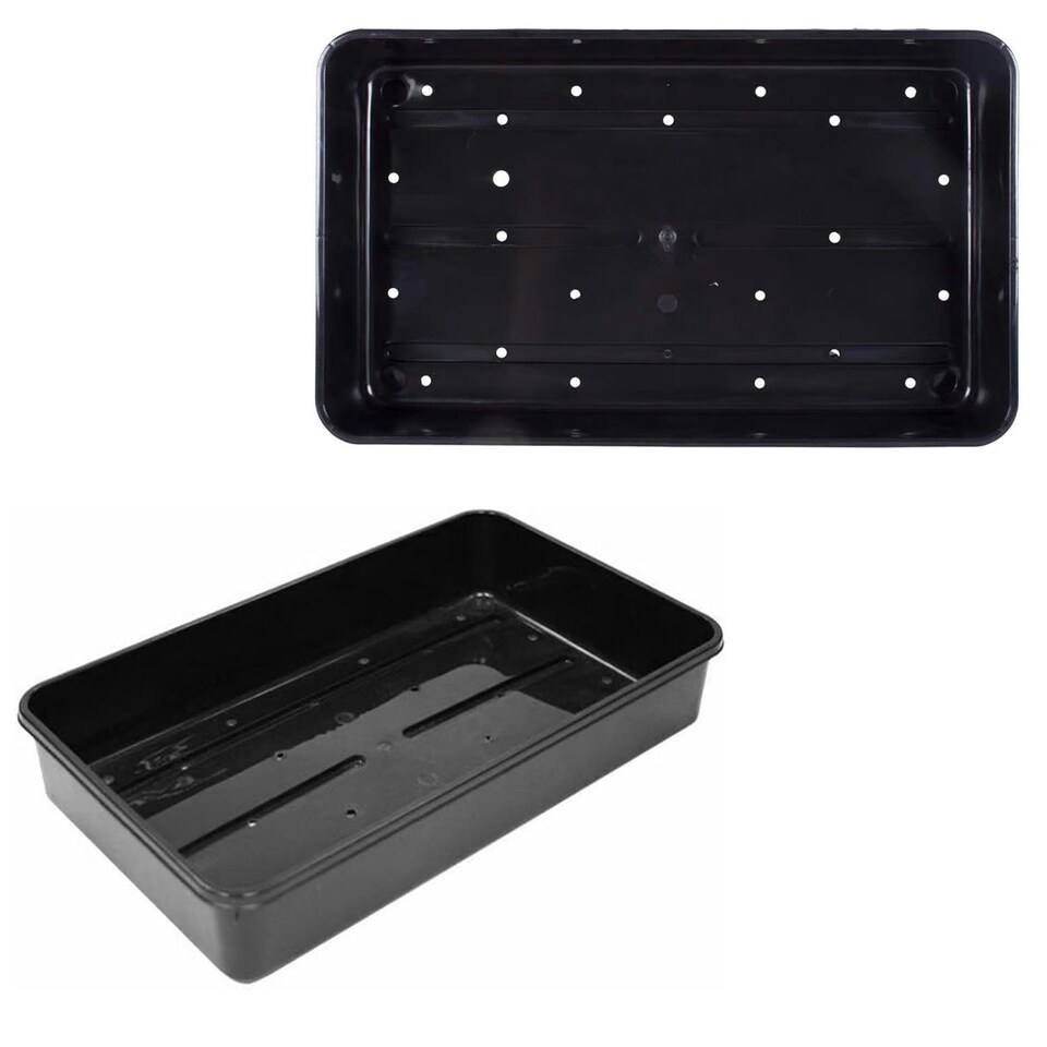image 1 of 3 x Heavy Duty Seed Trays With Strong Rim For Extra Rigidity Seedling
