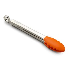 Zeal Silicone Cooking Tongs, 25cm, Neon Orange