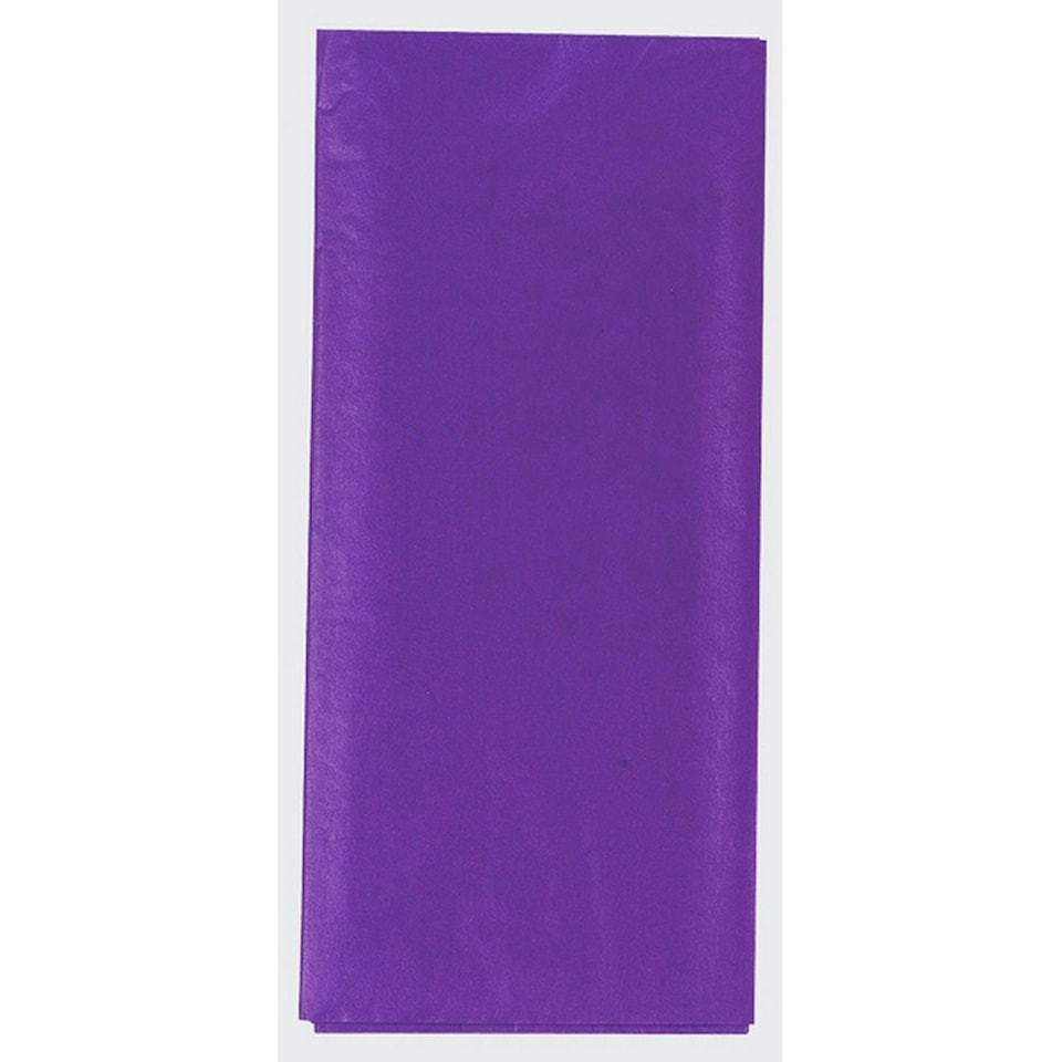 County 10 Sheets Plain Tissue Paper (12 Packs) - Purple - One Size