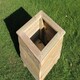 image 1 of Square Planters, Wooden Garden Pot/Tub for Plants - L40 x W40 x H40 cm - Fully Assembled Brown