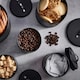 image 5 of Cooks Professional Kitchen Storage Set | 5-Piece | Bread Biscuit Tea Coffee Sugar | Black & Silver