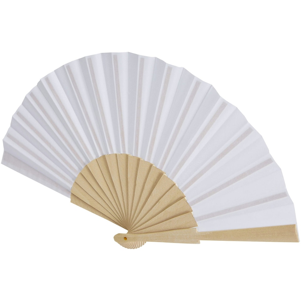 image 1 of Manuela Handheld Fan - White - One Size