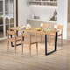 image 10 of COSTWAY Patio Rectangle Dining Table 175 x 80cm Acacia Wood | Brown