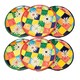 image 2 of Verano Spanish Ceramics Signature Set of 6 Small Serving Plates - 20cm Flowers
