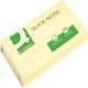 image 3 of Quick Notes 76 x 127mm Yellow Pack of 12