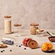 image 4 of Interiors By Premier Stylish Multipurpose 560ml Storage Jar, Durable Glass Jar With Lid For Counter, Airtight Storage Jars