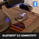 image 2 of Lenco LBT-345WA - Turntable with Bluetooth Connectivity, Walnut