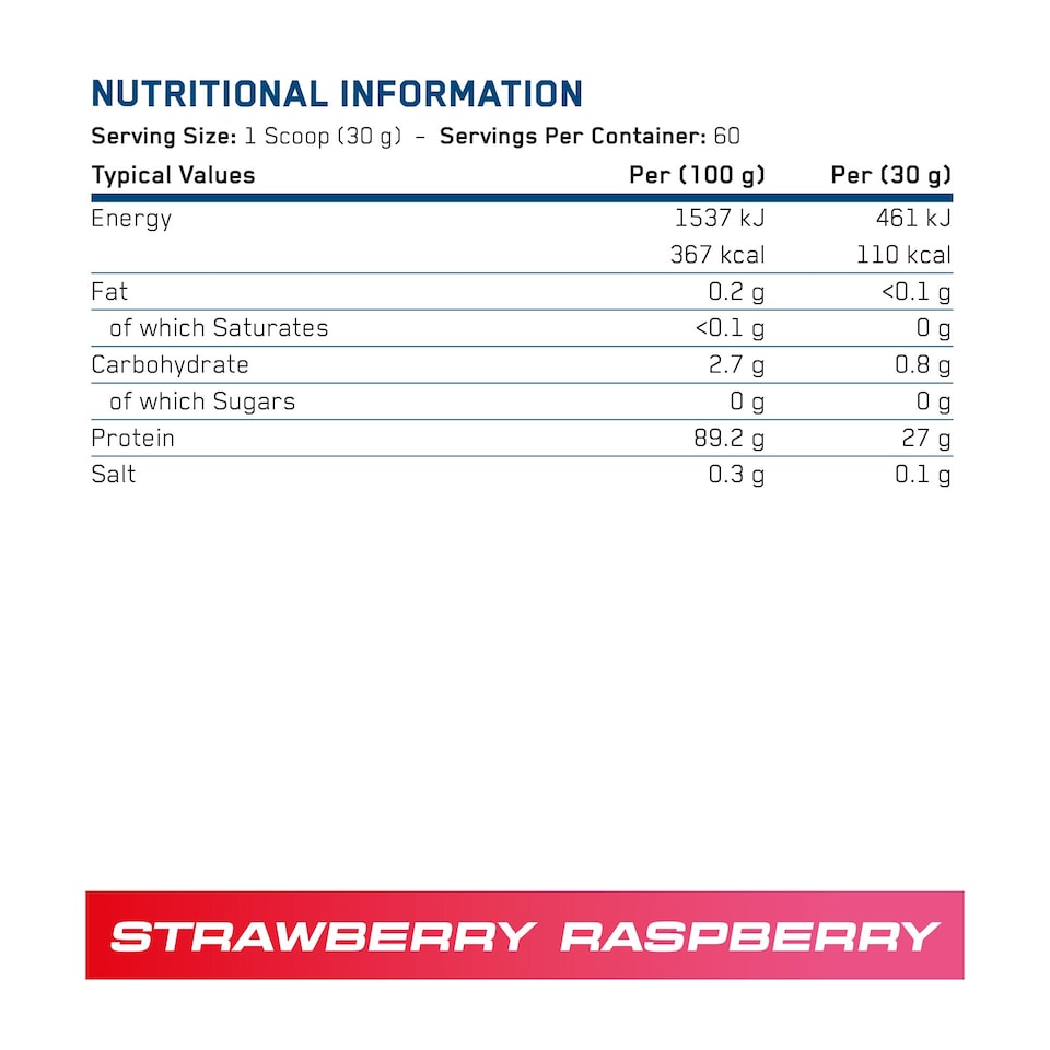 image 1 of Applied Nutrition Beef-XP Clear Protein Isolate Powder - Strawberry Raspberry - 60 Servings