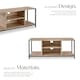 image 3 of TV Stand - lowboard cabinet with 4 compartments, adjustable shelf | Brown | industrial wood light, oak Sonoma | 120 x 40 x 50,50 cm | 1