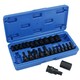 image 1 of 25pc Male + Female Impacted Impact Torx Star E Sockets T8 - T60 + E4 - E22