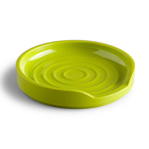 Zeal Melamine Circular Spoon Rest, 12cm in Lime