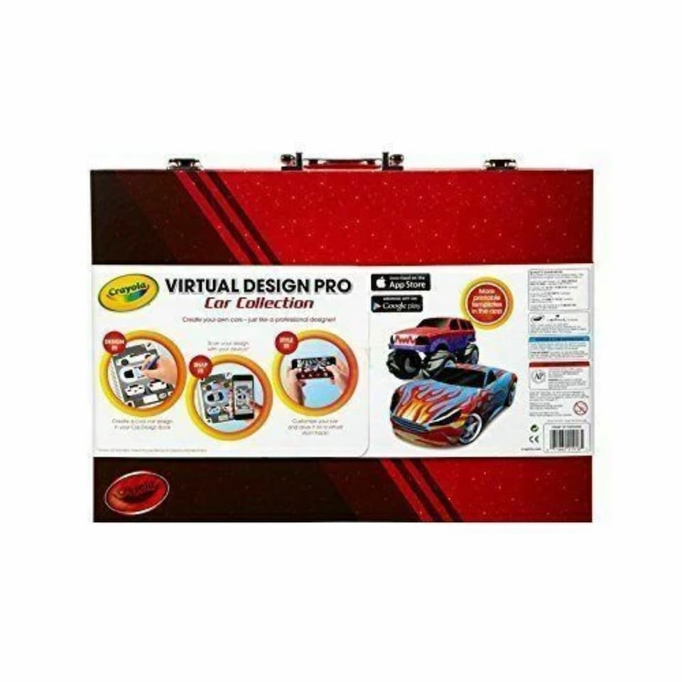 image 1 of Crayola Virtual Design Pro Cars Set