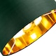 image 3 of Contemporary Green Cotton 14 Inch Table-Pendant Lamp Shade with Shiny Copper Inner | Green