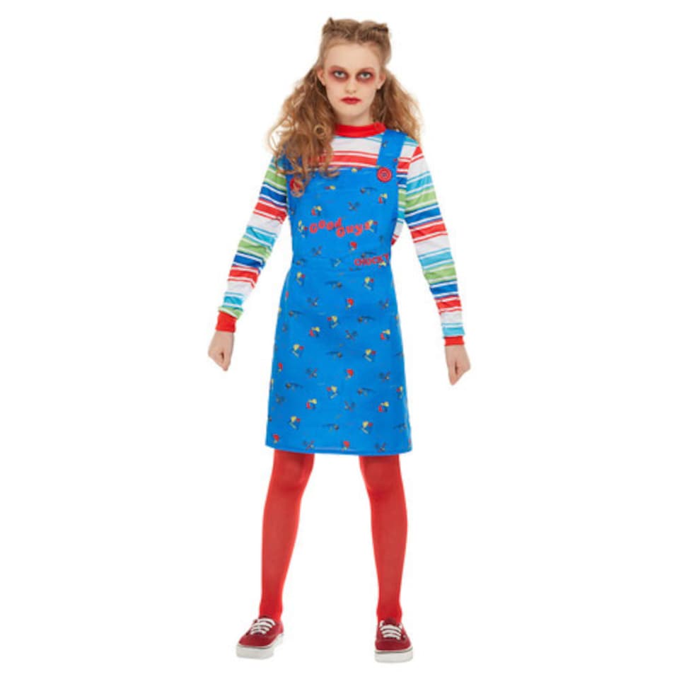 image 1 of Chucky Girls Fancy Dress Costume Kids Small - Age 4-6