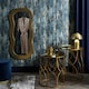 image 3 of Nova Metallic Wallpaper in Blue and Silver Multi