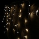 image 3 of 23.8m (960 LED) Premier Outdoor LED Icicle Christmas TIMER Lights - Warm White