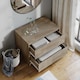 image 3 of URBNLIVING 2 Drawer Chest Storage Unit With Adjustable Feet | Multi | Oak | 1