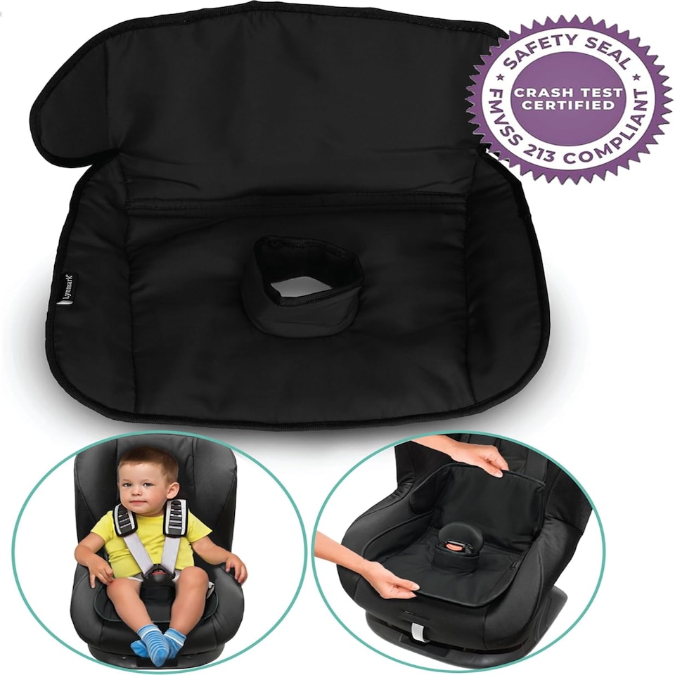 image 1 of Lynmark® Potty Training Car Seat Protector Cover with Middle Buckle Hole, Black | Black | Universal | 1