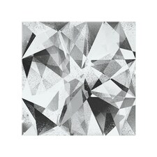 Black & White Geometric Grunge Pattern Splash Back | White