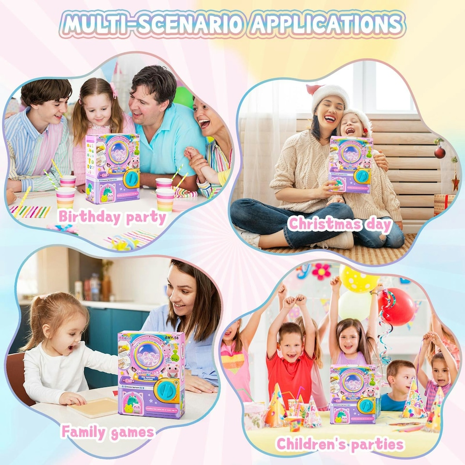 image 1 of Surprise Egg Vending Machine for Kids – Surprise Egg Kneading Toy Blind Box Game with Toys Inside