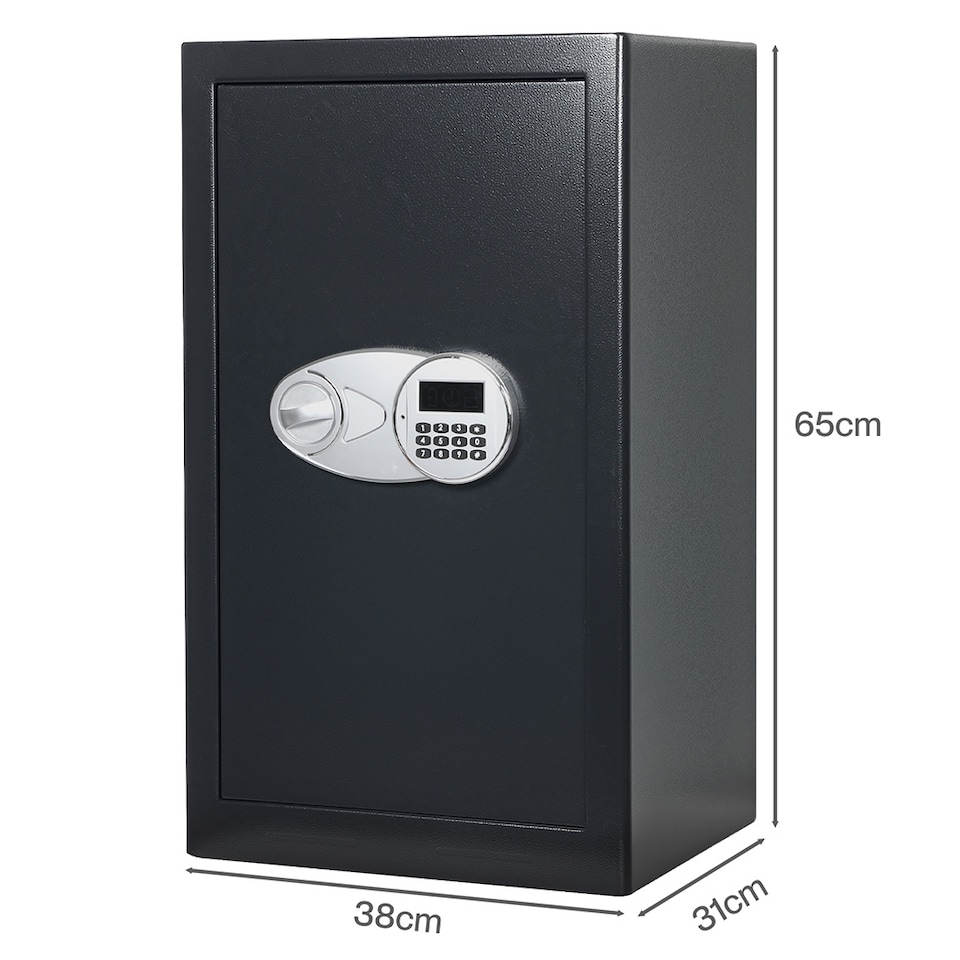 image 1 of Levede 85L Safe Fireproof Security Box Home Office Cash Lock Deposit Password