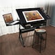 image 2 of Yaheetech Drawing Table & Stool Set