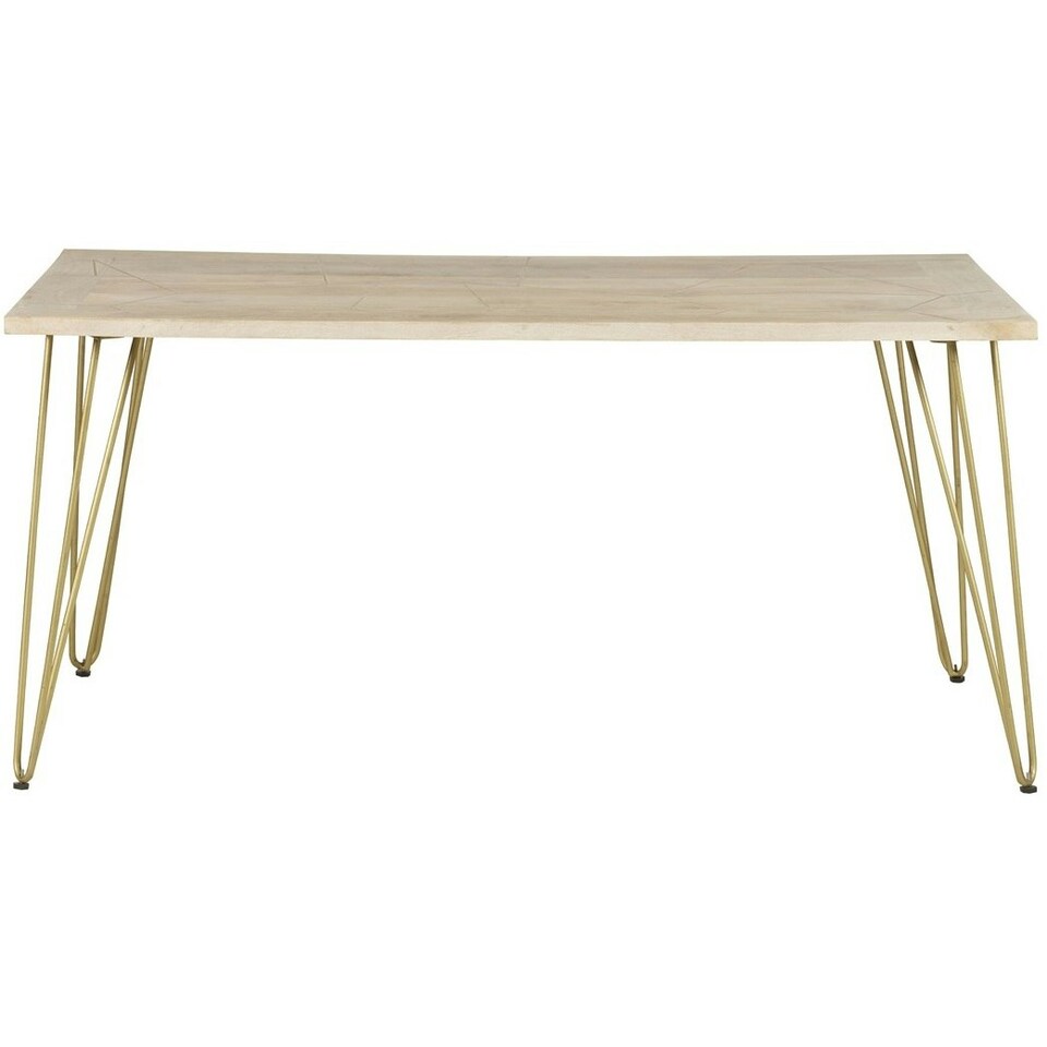 image 1 of Rectangular 6 Seater Dining Table Barbuto Light Mango