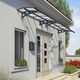 image 2 of Patio Cover Herald Door Awning Canopy 4460 Mist - Polycarbonate - L447 x W139 x H33 cm - Grey Grey