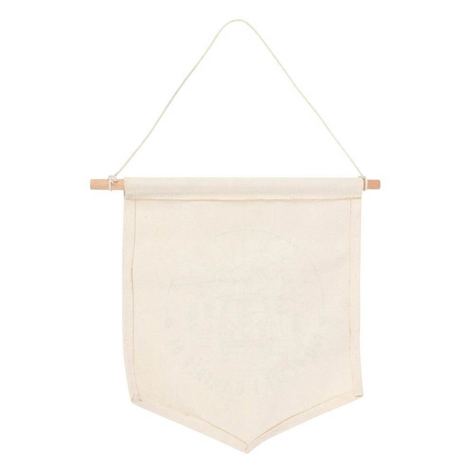 image 1 of Something Different Happy Camper Pennant - Beige - One Size