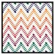 image 2 of Freehand horizontal zigzag and chevron stripes (Picutre Frame) Grey | XS