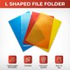 image 2 of Pack of 25 A4 Clear L Shaped Open Top and Side Report File Folders