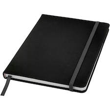 Bullet Spectrum A5 Notebook - Dotted Pages - Solid Black - 1.2 x 14 x 21 cm