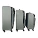image 7 of 3Pcs Luggage Suitcase Set Soft Shell Trolley 4 Wheel Travel Cabin Carry On Bag Black | Medium