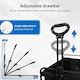 image 5 of Foldable Wagon Cart with Adjustable Handle for Camping Shopping