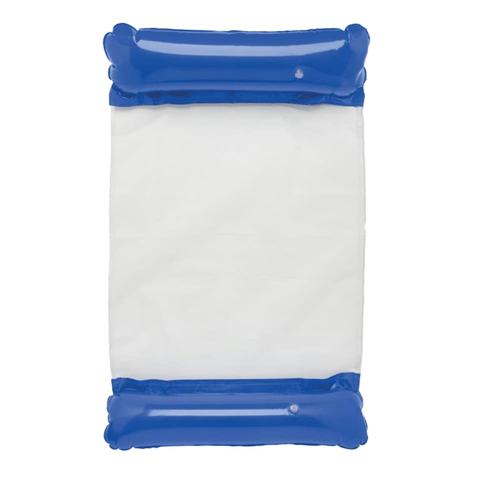 image 1 of MidOcean Hamafloat Hammock Inflatable Pool Float - White/Royal Blue - One Size