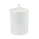 image 1 of White Ceramic Compost Caddy - Portland Kitchen Ceramic Compost Bin for Food Waste Recycling