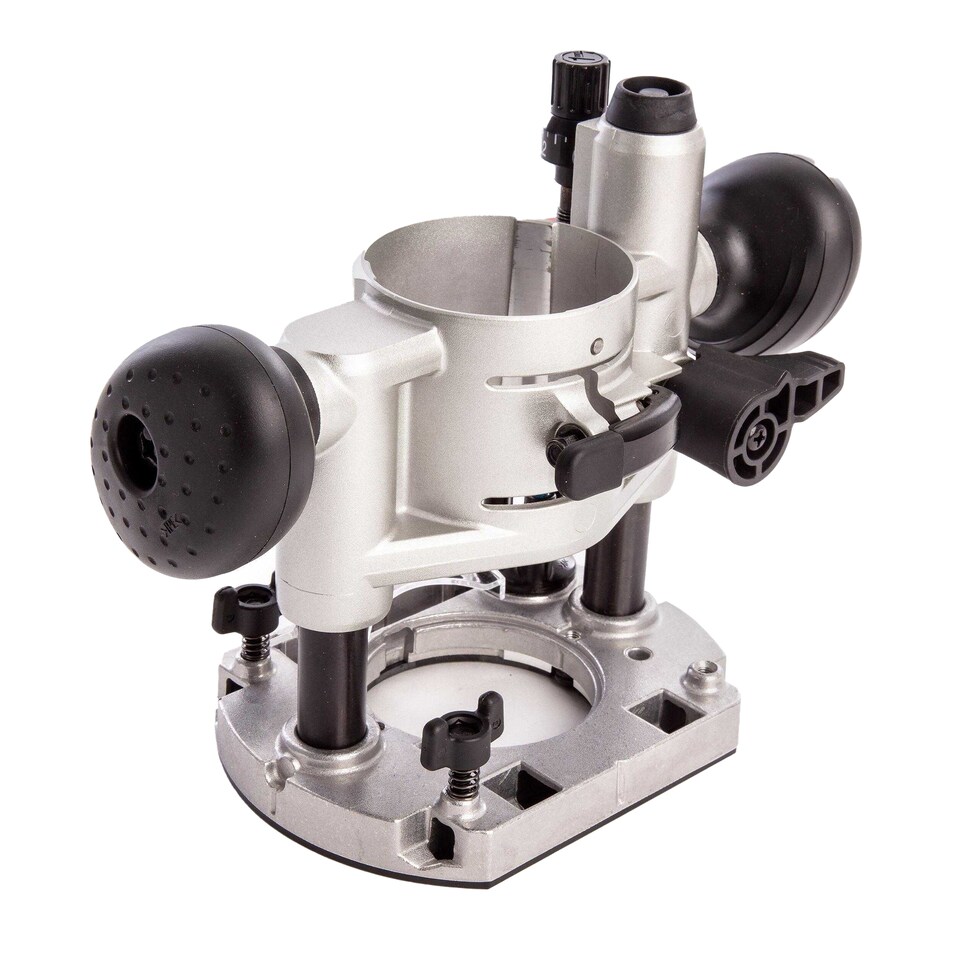image 1 of Makita Plunge Base Assembly Set | Silver | Silver/Black | One Size | 1