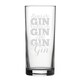 image 1 of Personalised Roses Are Gin Violets Are Gin I Like Gin Gin Hiball Glass