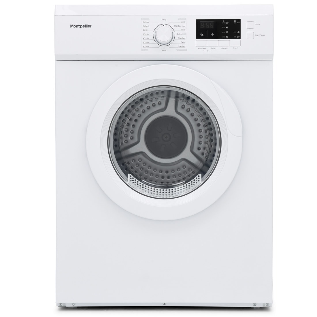 Montpellier MVSD7W 7kg Tumble Dryer Vented Sensor Drying White