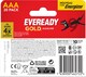 image 2 of Eveready Gold AAA Alkaline Batteries, Pack of 20 | Chrome | AAA | 20