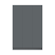 image 4 of FWStyle Stora 3 Door Wardrobe - Matt Dark Grey Grey