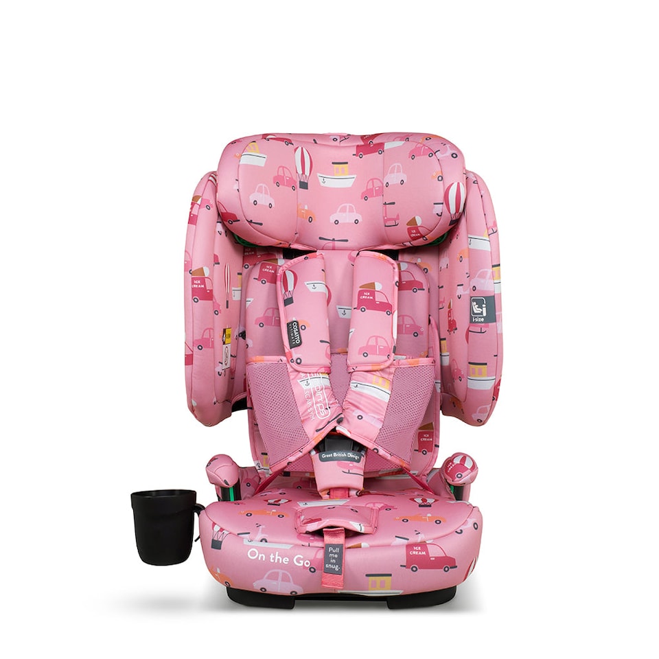 image 1 of Cosatto On The Go iSize Travel Car Seat Lightweight Foldable Booster, Quick Fit, R129 Safety