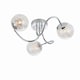 image 1 of Auria LED 3 Light Semi flush Chrome With Chrome Wire, Bead Shade, G9