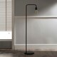 image 1 of Caitlin Industrial Filament Bulb Floor Lamp Black Black