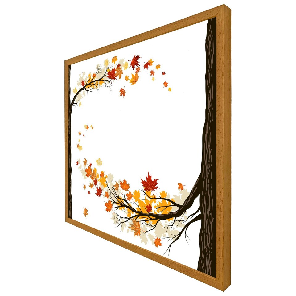 image 1 of Autumn trees (Picture Frame) Brown | XL