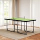 image 7 of HOMCOM 6ft Table Tennis Table, Ping Pong Table with Net, Foldable and Portable Ping Pong Set for Indoor Outdoor Use, Easy Assemble, Midsize, Green