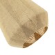 image 3 of Modern Designer Glass Pendant Lamp Shade Wrapped in Natural Oatmeal Linen Fabric | Brown
