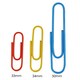image 4 of Pack of 100 Assorted Coloured 33mm Paper Clips