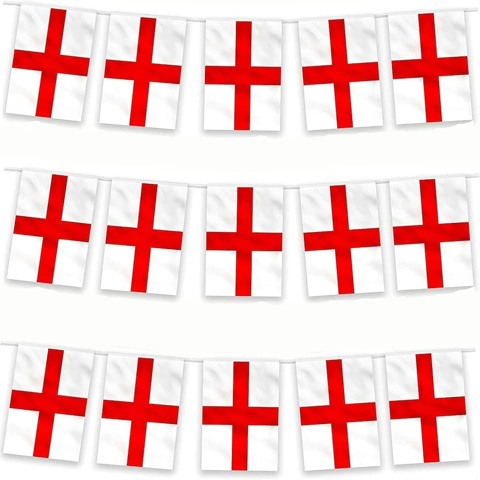 image 1 of St. George Bunting (10m, 30 Flags) Multi