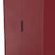 image 5 of Beijing Tall 2 Drawer Double Wardrobe in Red Matt (Ready Assembled) | Red | Red Matt